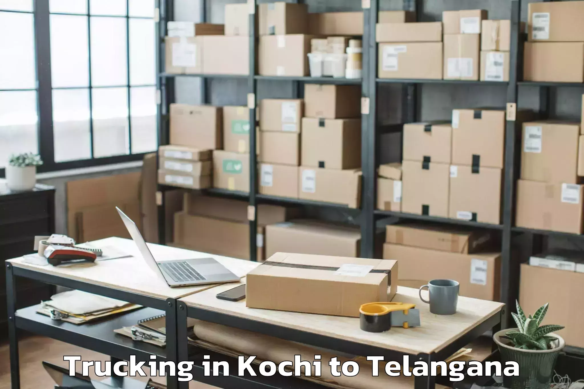 Book Kochi to Pinapaka Trucking Online